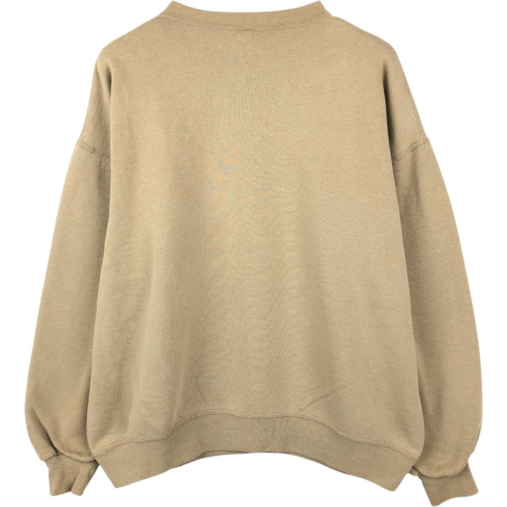 90'S Russell College Sweatshirt, Made in USA, Men's XL, Vintage cotton Beige type Vintage Second Hand