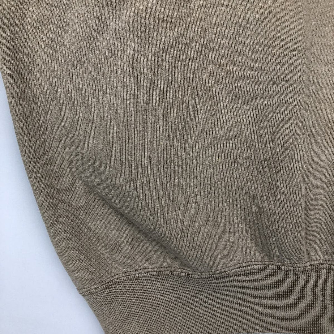 90'S Russell College Sweatshirt, Made in USA, Men's XL, Vintage cotton Beige type Vintage Second Hand