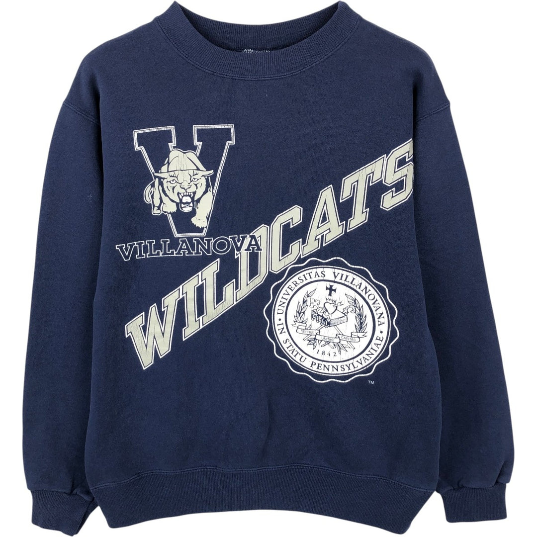 90'S Hanes College Character Sweatshirt, Made in USA, Men's Size M (approx.), Vintage cotton navy blue type Vintage Second Hand