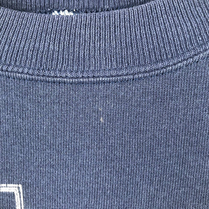 90'S Hanes College Character Sweatshirt, Made in USA, Men's Size M (approx.), Vintage cotton navy blue type Vintage Second Hand
