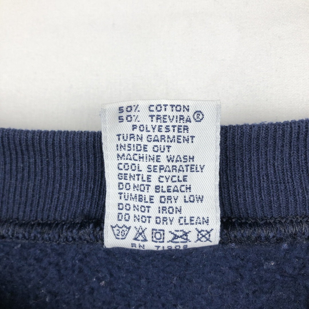 GALT SAND College Sweatshirt, Made in USA, Men's Size L cotton navy blue type Vintage Second Hand