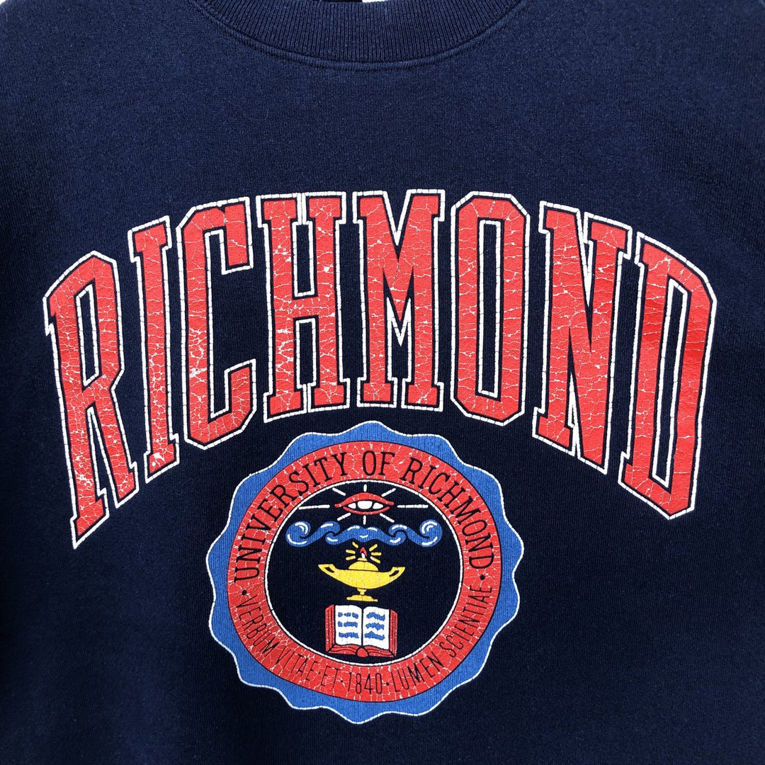 GALT SAND College Sweatshirt, Made in USA, Men's Size L cotton navy blue type Vintage Second Hand