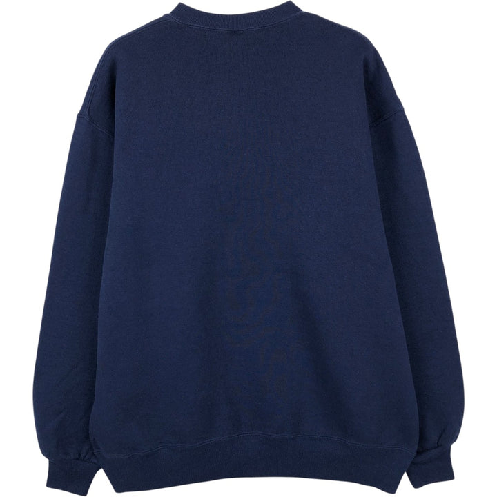 90'S Russell College Sweatshirt, Made in USA, Men's XL, Vintage cotton navy blue type Vintage Second Hand