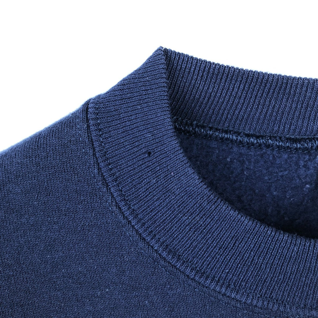 90'S Russell College Sweatshirt, Made in USA, Men's XL, Vintage cotton navy blue type Vintage Second Hand
