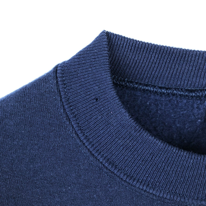 90'S Russell College Sweatshirt, Made in USA, Men's XL, Vintage cotton navy blue type Vintage Second Hand