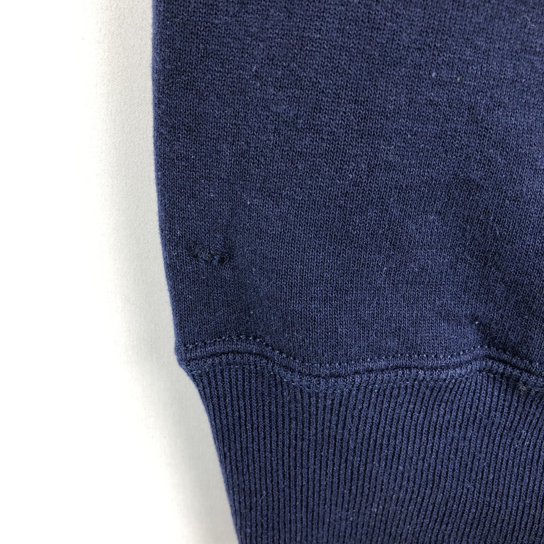 90'S Russell College Sweatshirt, Made in USA, Men's XL, Vintage cotton navy blue type Vintage Second Hand