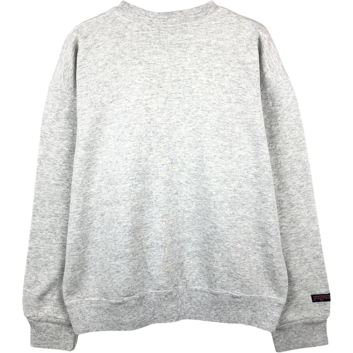 Vintage 90'S Jansport triple print college sweatshirt, made in the USA, men's size L cotton gray type Vintage Second Hand