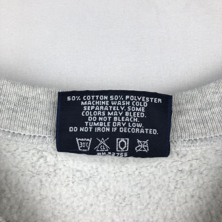 Vintage 90'S Jansport triple print college sweatshirt, made in the USA, men's size L cotton gray type Vintage Second Hand