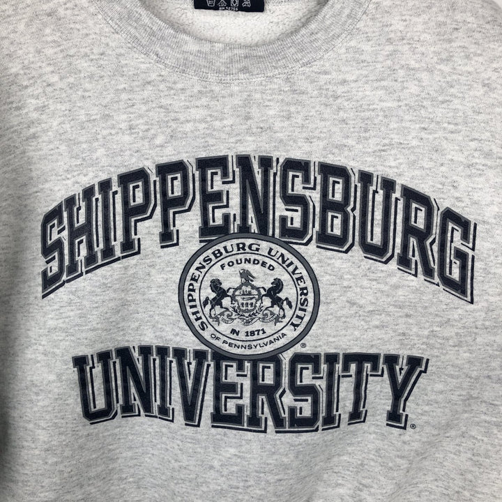 Vintage 90'S Jansport triple print college sweatshirt, made in the USA, men's size L cotton gray type Vintage Second Hand