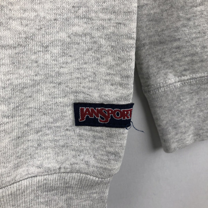 Vintage 90'S Jansport triple print college sweatshirt, made in the USA, men's size L cotton gray type Vintage Second Hand