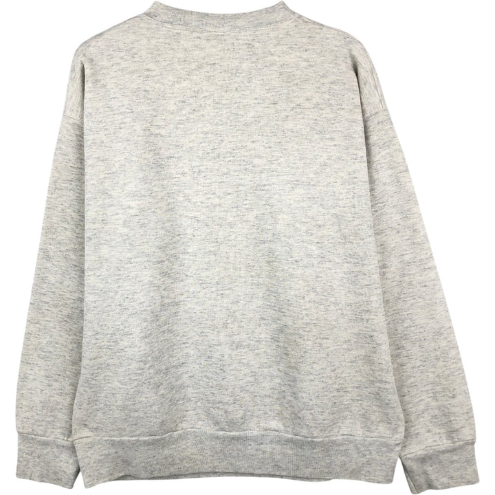 80s-90'S SIGNAL College Character Sweatshirt, Made in USA, Men's Size L (Equivalent), Vintage cotton gray type Vintage Second Hand