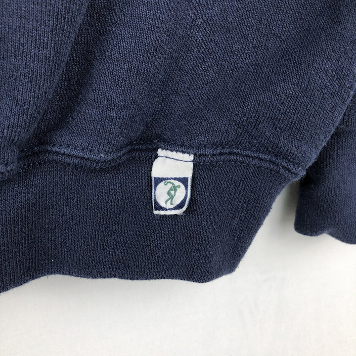 90'S Discus Athletic Notre Dame University Triple Print College Sweatshirt, Made in USA, Men's XL equivalent. cotton navy blue type Vintage Second Hand