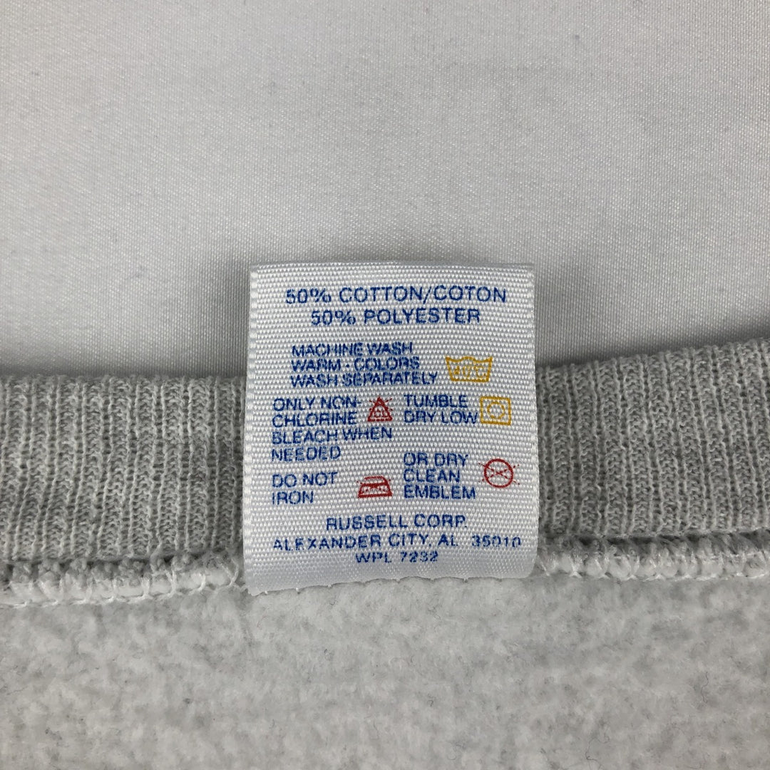 90'S JERSEY'S SUPER SWEATS Triple Print College Sweatshirt, Made in USA, Men's XXL equivalent, Vintage cotton gray type Vintage Second Hand