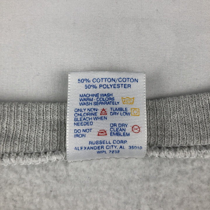 90'S JERSEY'S SUPER SWEATS Triple Print College Sweatshirt, Made in USA, Men's XXL equivalent, Vintage cotton gray type Vintage Second Hand