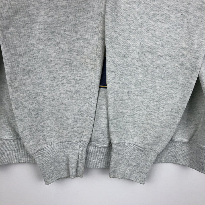 2000'S Fruit of the Loom BEST MICHIGAN University of Michigan College Sweatshirt (Men's Size L) cotton gray type Vintage Second Hand