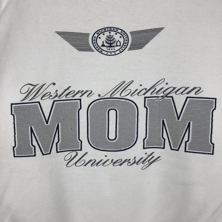 BEEZIL Print College Sweatshirt (Men's XL equivalent) polyester white type Vintage Second Hand