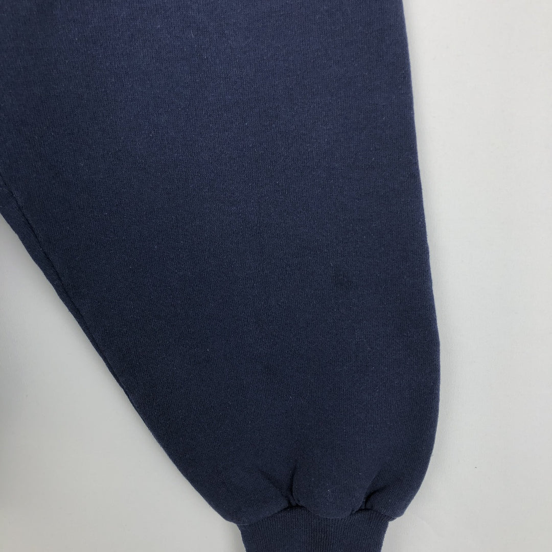 90'S Russell College Sweatshirt/Trainer Vintage cotton navy blue type Vintage Second Hand