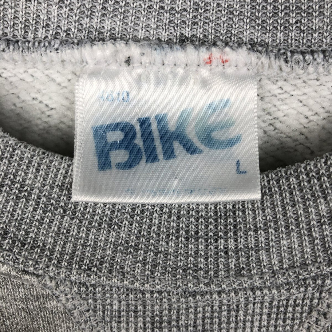 90'S BIKE NOTRE DAME University of Notre Dame College Sweatshirt, Men's Size L (approx.), Vintage acrylic gray type Vintage Second Hand