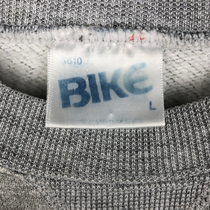 90'S BIKE NOTRE DAME University of Notre Dame College Sweatshirt, Men's Size L (approx.), Vintage acrylic gray type Vintage Second Hand