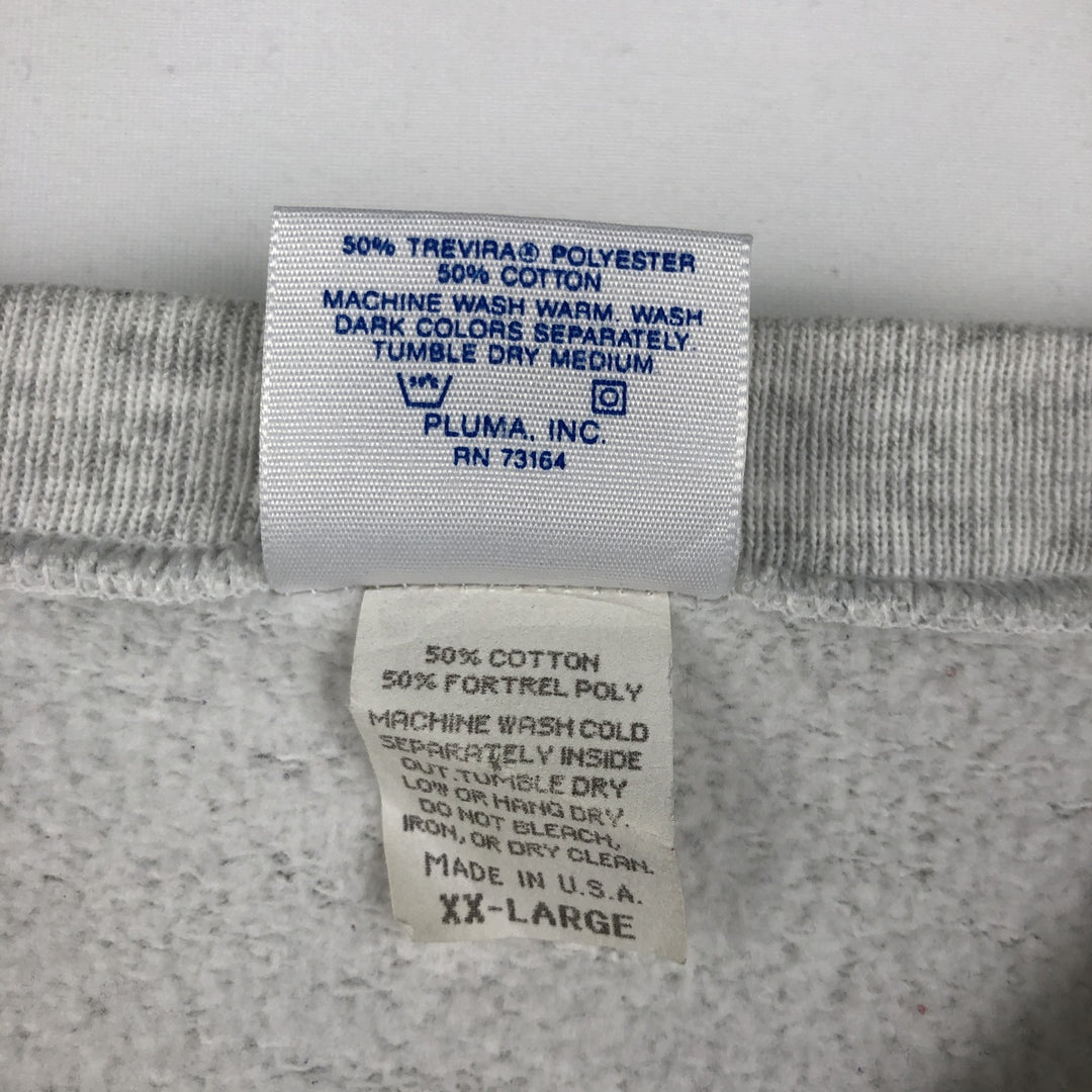 SANTEE sweats OHIO STATE Ohio State University College Sweatshirt, Made in USA, Men's XXL equivalent. cotton gray type Vintage Second Hand