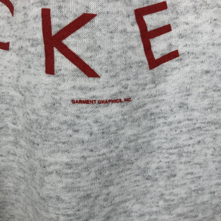 SANTEE sweats OHIO STATE Ohio State University College Sweatshirt, Made in USA, Men's XXL equivalent. cotton gray type Vintage Second Hand