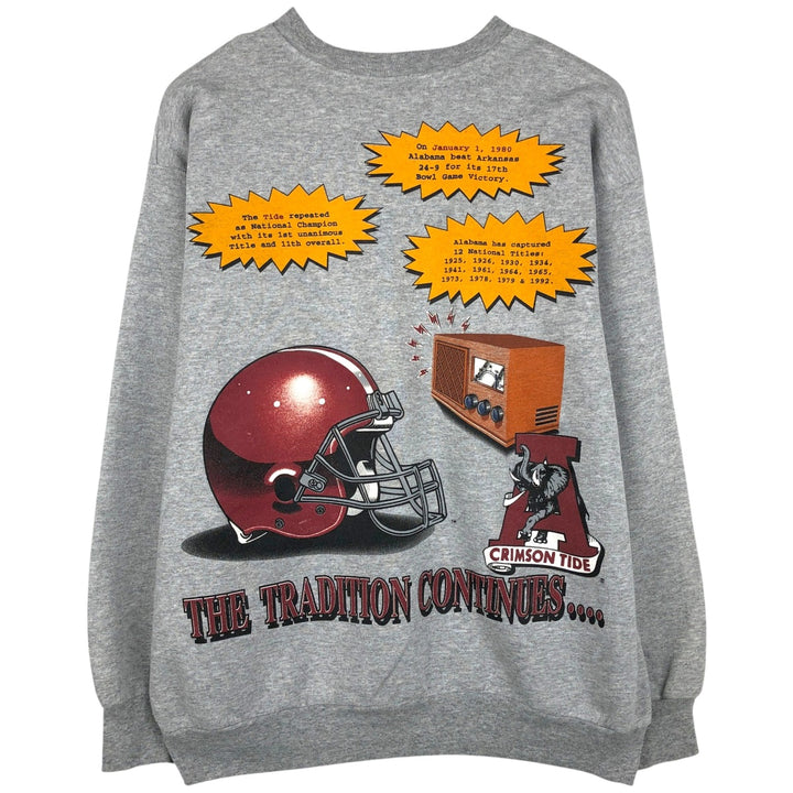 TEAMEOWORK College Sweatshirt (Men's XL equivalent) unclear gray type Vintage Second Hand