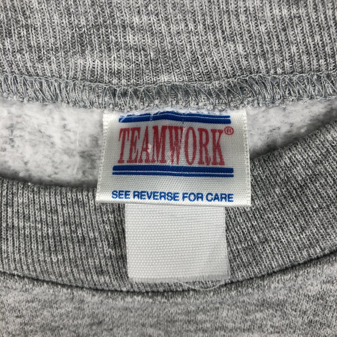 TEAMEOWORK College Sweatshirt (Men's XL equivalent) unclear gray type Vintage Second Hand