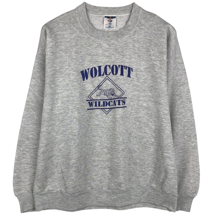 Vintage 90'S Jerzees college sweatshirt, made in the USA, men's size XL cotton gray type Vintage Second Hand