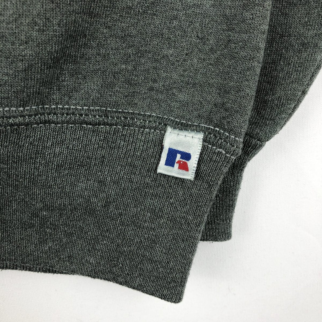 90'S Russell College Sweatshirt, Made in USA, Men's XL, Vintage cotton Khaki type Vintage Second Hand