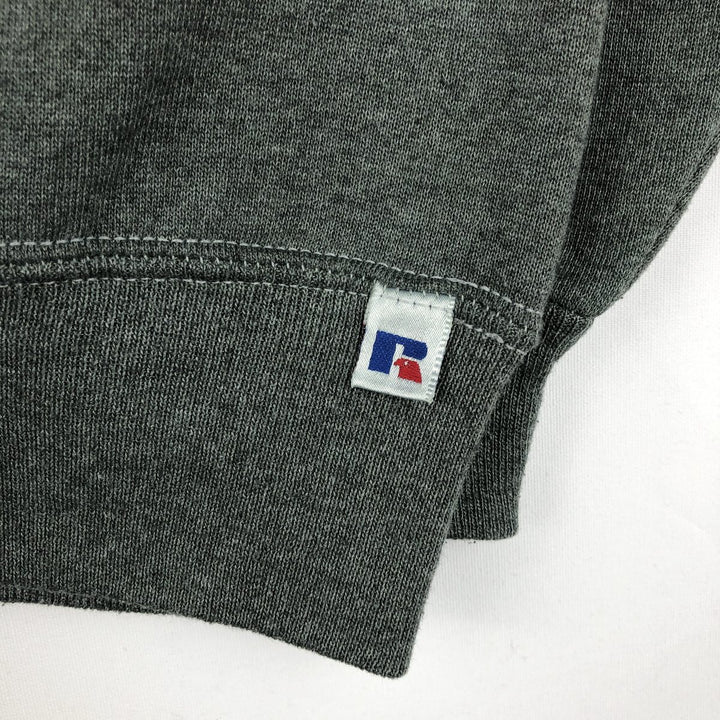 90'S Russell College Sweatshirt, Made in USA, Men's XL, Vintage cotton Khaki type Vintage Second Hand