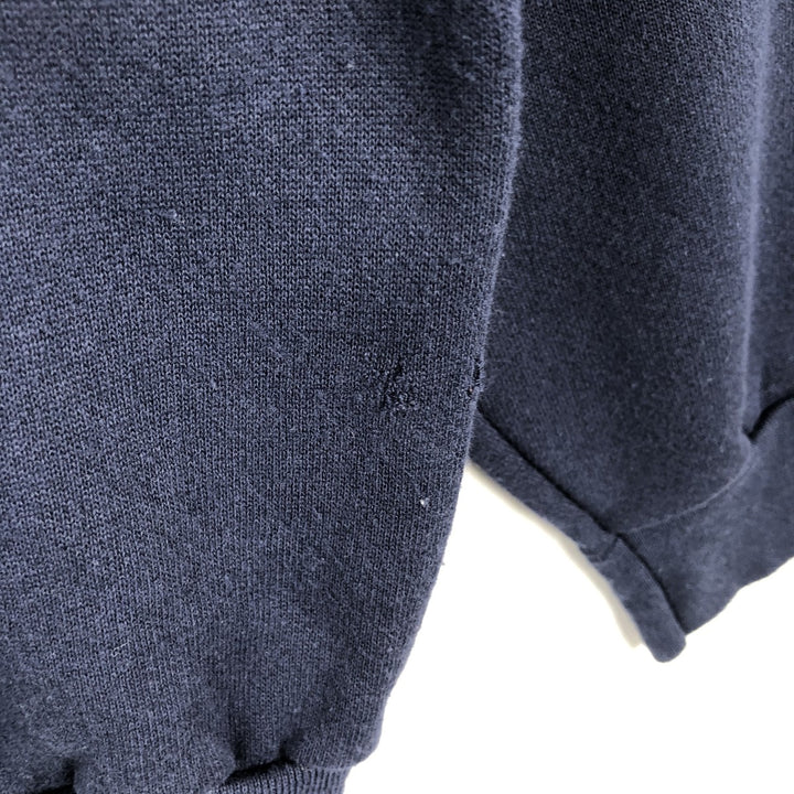 Velva Sheen College Sweatshirt, Made in USA, Men's Size L (approx.) cotton navy blue type Vintage Second Hand