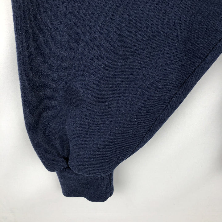 80s-90'S Jerzees SUPER SWEATS College Sweatshirt, Made in USA, Men's Size L (Equivalent), Vintage cotton navy blue type Vintage Second Hand
