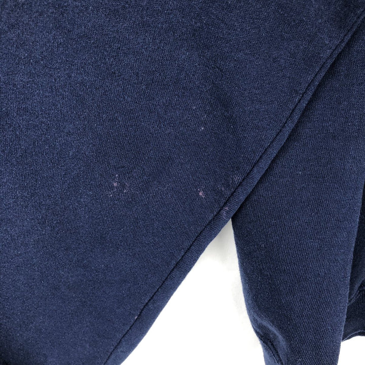 80s-90'S Jerzees SUPER SWEATS College Sweatshirt, Made in USA, Men's Size L (Equivalent), Vintage cotton navy blue type Vintage Second Hand