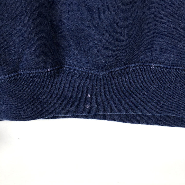 80s-90'S Jerzees SUPER SWEATS College Sweatshirt, Made in USA, Men's Size L (Equivalent), Vintage cotton navy blue type Vintage Second Hand