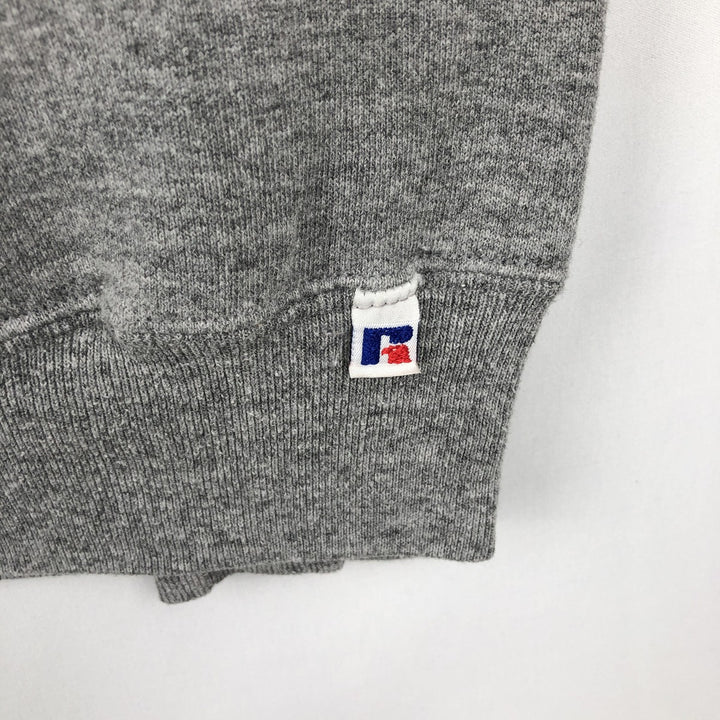 90'S Russell College Sweatshirt, Made in USA, Men's L, Vintage polyester gray type Vintage Second Hand