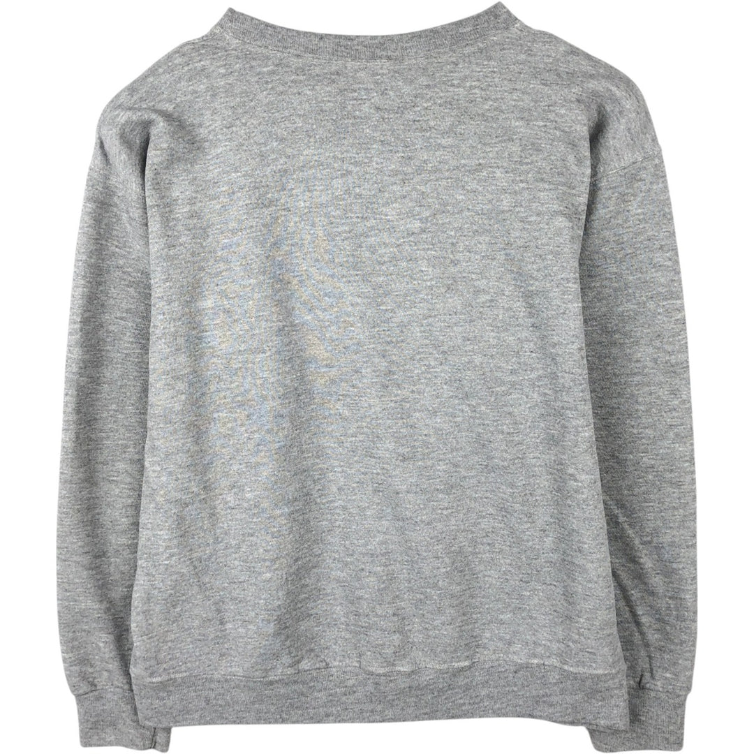The Cotton Exchange College Sweatshirt, Made in USA, Men's Size L cotton gray type Vintage Second Hand