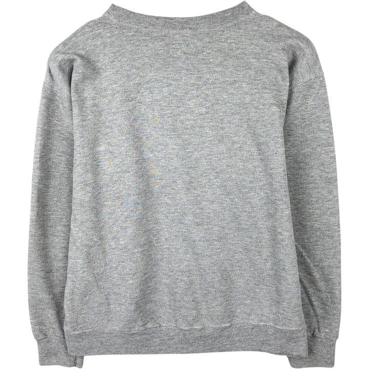 The Cotton Exchange College Sweatshirt, Made in USA, Men's Size L cotton gray type Vintage Second Hand