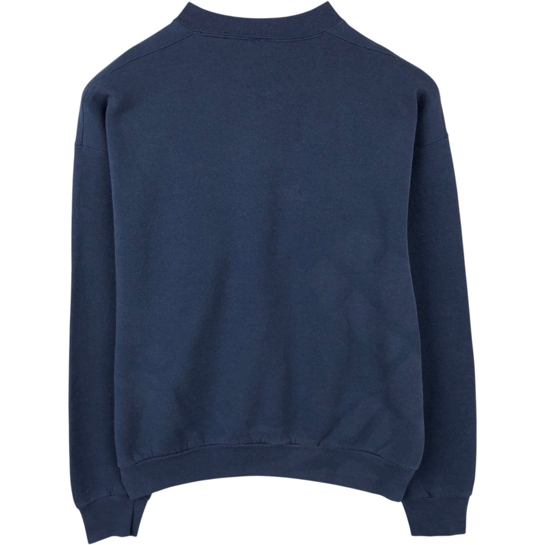 90'S Fruit of the Loom University of Wisconsin College Sweatshirt, Men's Size XL (Equivalent), Vintage unclear navy blue type Vintage Second Hand