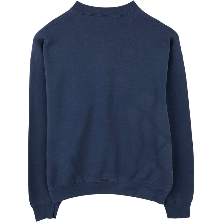 90'S Fruit of the Loom University of Wisconsin College Sweatshirt, Men's Size XL (Equivalent), Vintage unclear navy blue type Vintage Second Hand