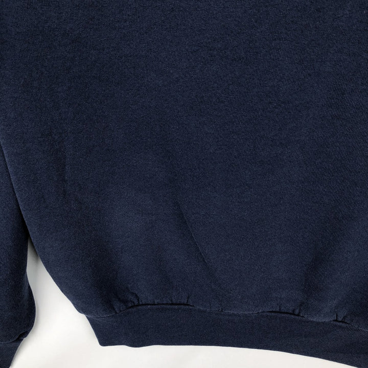 90'S Fruit of the Loom University of Wisconsin College Sweatshirt, Men's Size XL (Equivalent), Vintage unclear navy blue type Vintage Second Hand