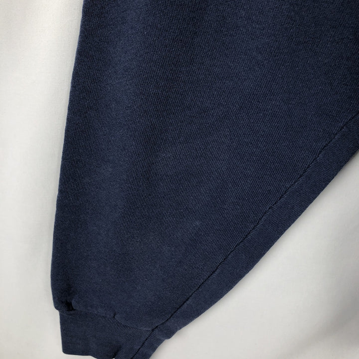 90'S Fruit of the Loom University of Wisconsin College Sweatshirt, Men's Size XL (Equivalent), Vintage unclear navy blue type Vintage Second Hand