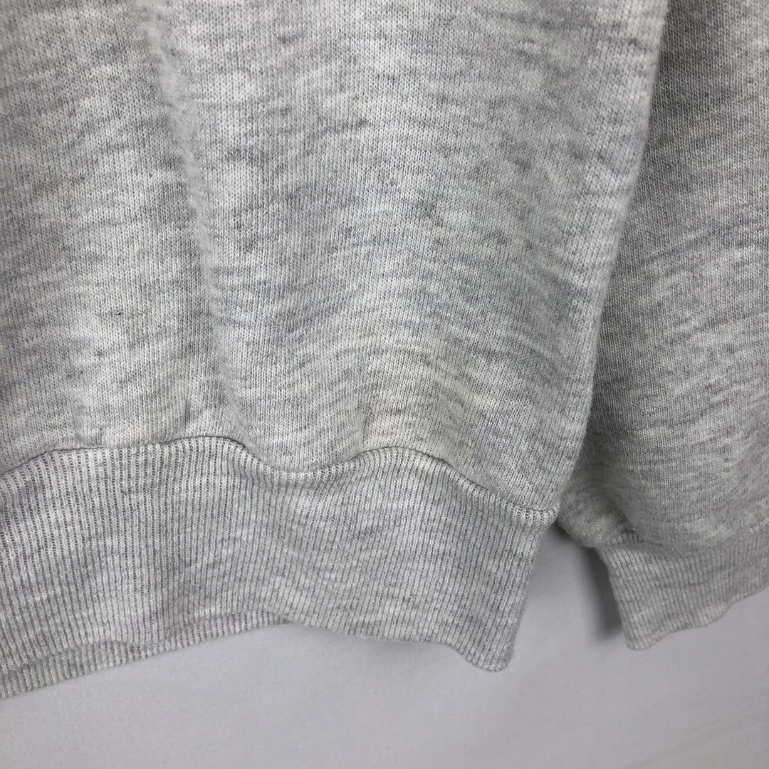 90'S Jerzees College Character Sweatshirt, Made in USA, Men's XL equivalent, Vintage cotton gray type Vintage Second Hand