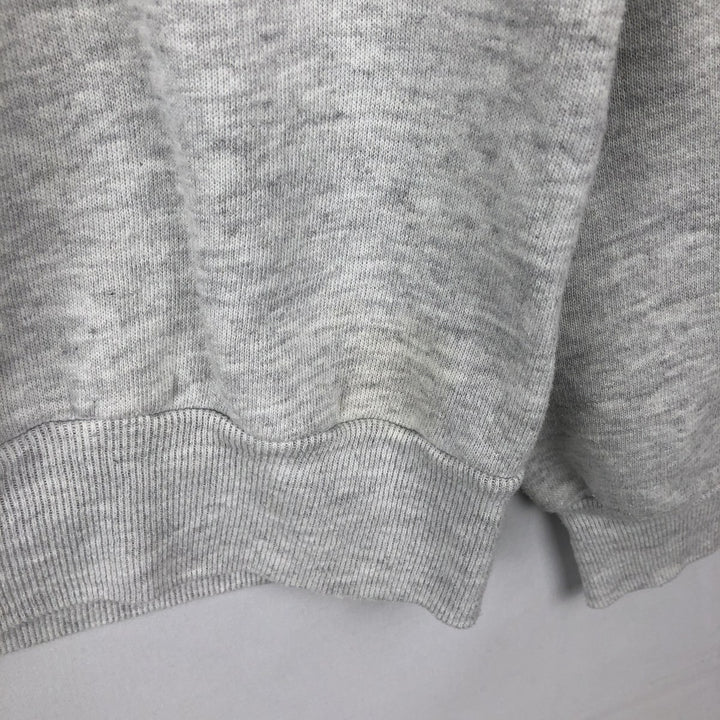 90'S Jerzees College Character Sweatshirt, Made in USA, Men's XL equivalent, Vintage cotton gray type Vintage Second Hand