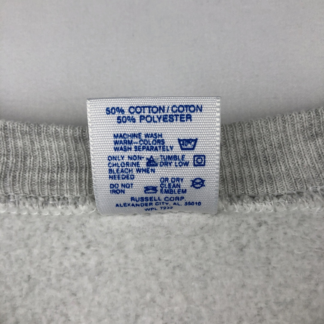 80s-90'S JERSEY'S SUPER SWEATS University of Iowa College Sweatshirt, Made in USA, Men's XL equivalent. cotton gray type Vintage Second Hand