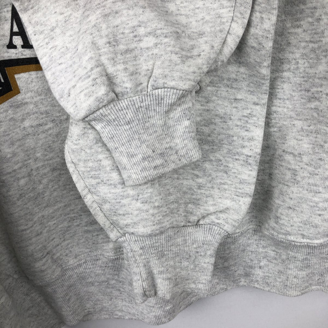 80s-90'S JERSEY'S SUPER SWEATS University of Iowa College Sweatshirt, Made in USA, Men's XL equivalent. cotton gray type Vintage Second Hand