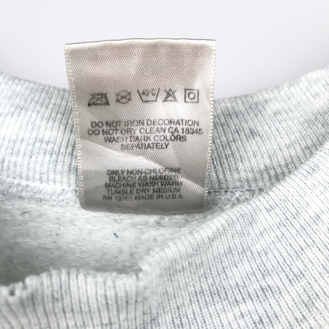90'S Fruit of the Loom Iowa State University College Sweatshirt, Made in USA, Men's XL equivalent, Vintage cotton gray type Vintage Second Hand