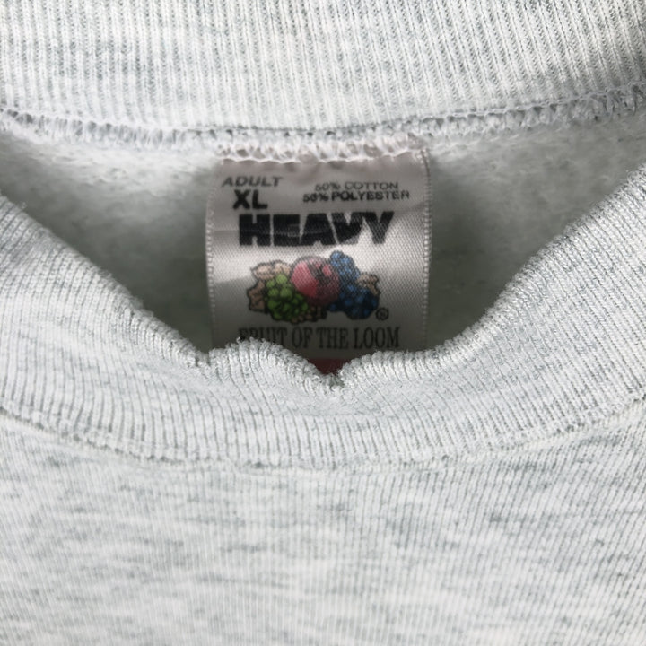 90'S Fruit of the Loom Iowa State University College Sweatshirt, Made in USA, Men's XL equivalent, Vintage cotton gray type Vintage Second Hand