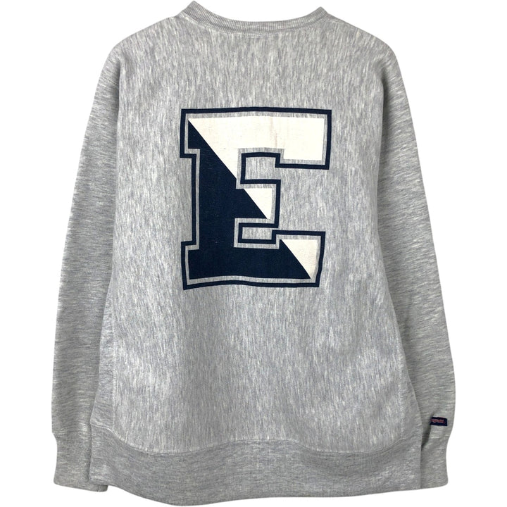 Jansport College Sweatshirt, Made in USA, Men's Size L (approx.), Long Sleeves, Double-Sided Print cotton gray type Vintage Second Hand