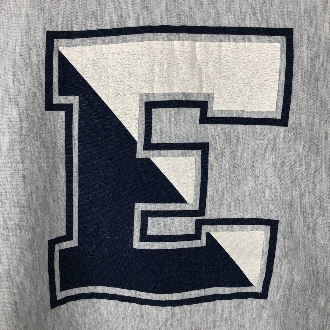 Jansport College Sweatshirt, Made in USA, Men's Size L (approx.), Long Sleeves, Double-Sided Print cotton gray type Vintage Second Hand