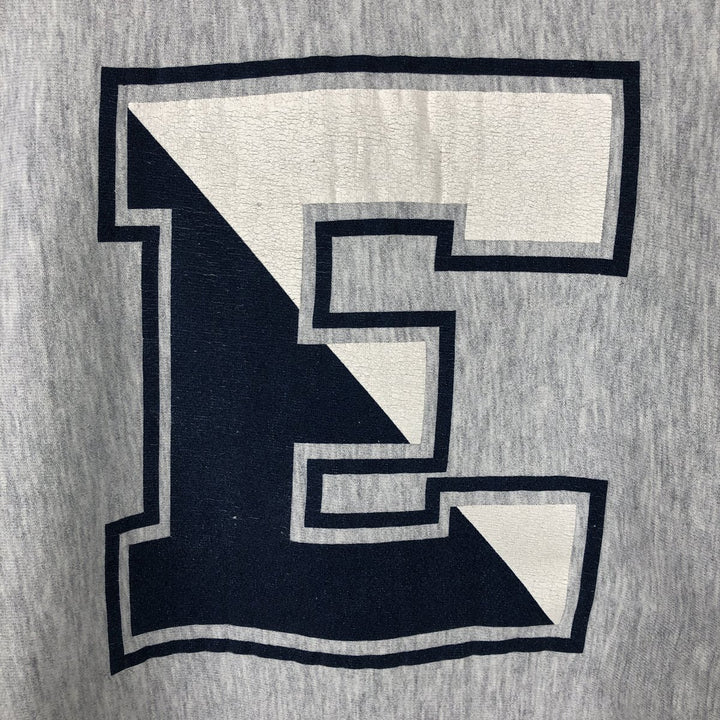 Jansport College Sweatshirt, Made in USA, Men's Size L (approx.), Long Sleeves, Double-Sided Print cotton gray type Vintage Second Hand